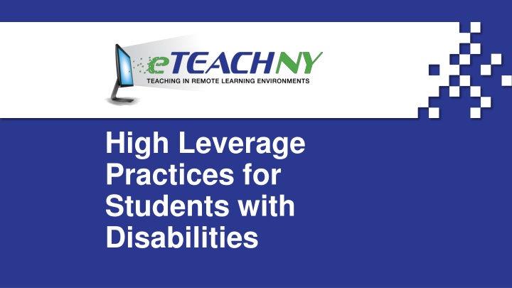 high leverage practices for students with