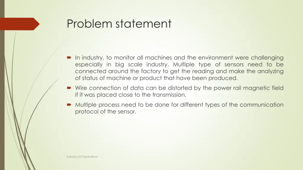 problem statement