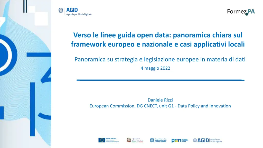 verso le linee guida open data panoramica chiara