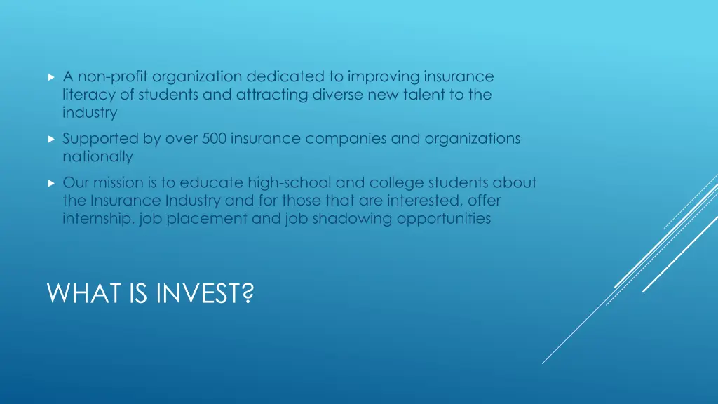 a non profit organization dedicated to improving