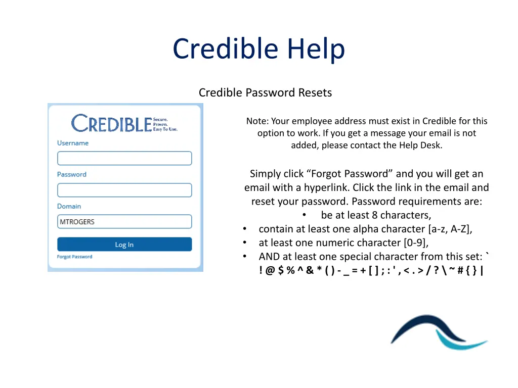 credible help 1