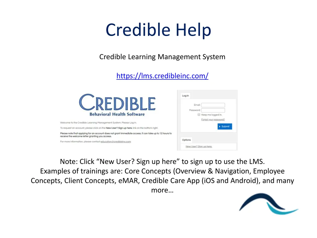credible help 2