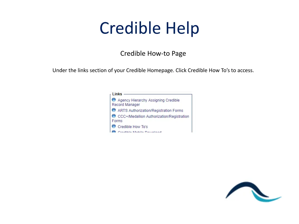 credible help 6