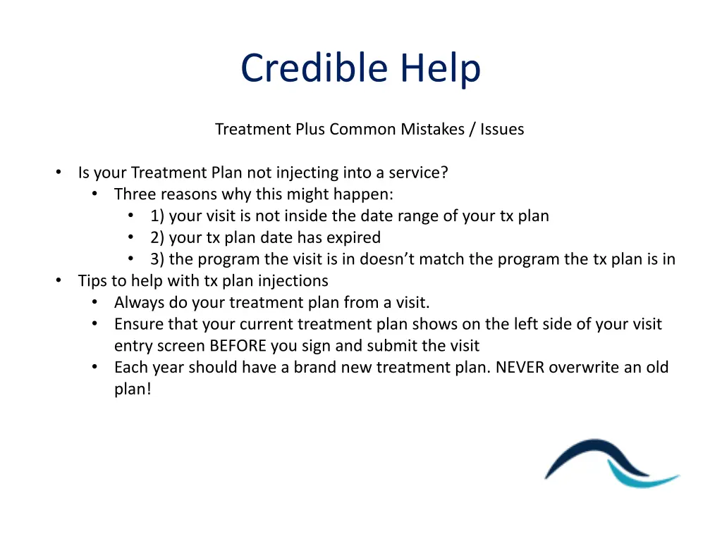 credible help 7