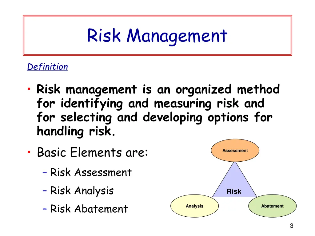 risk management 1