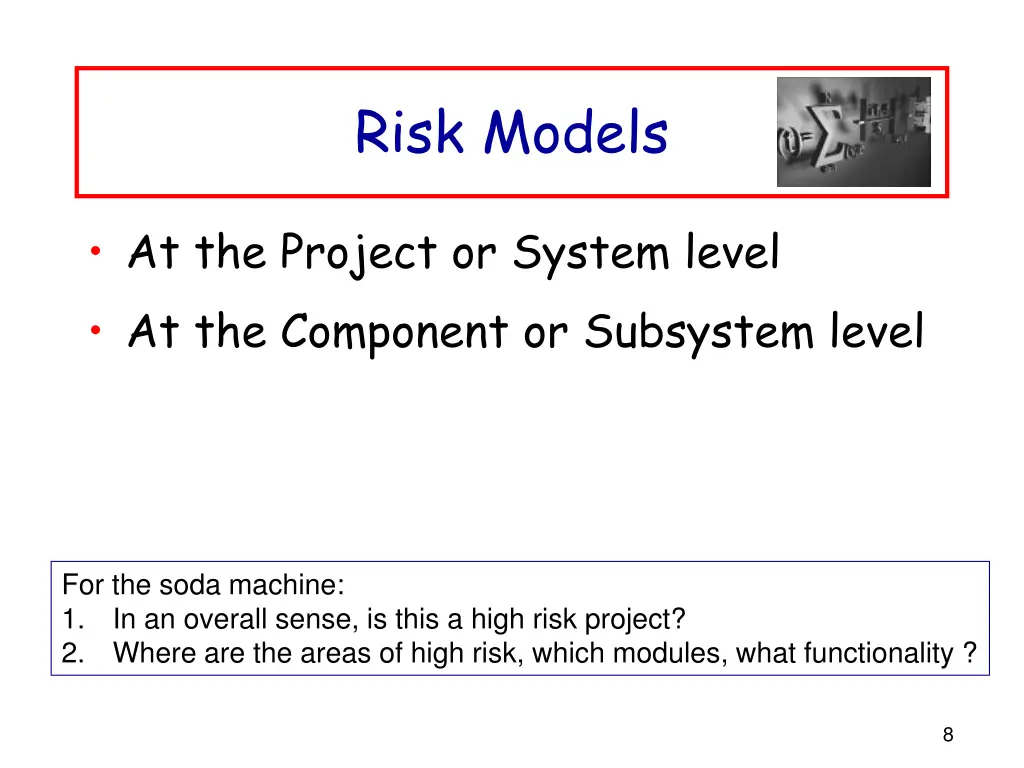 risk models
