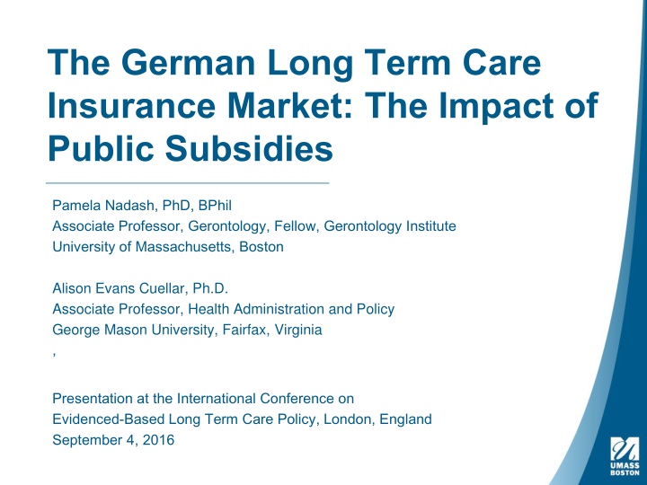 the german long term care insurance market
