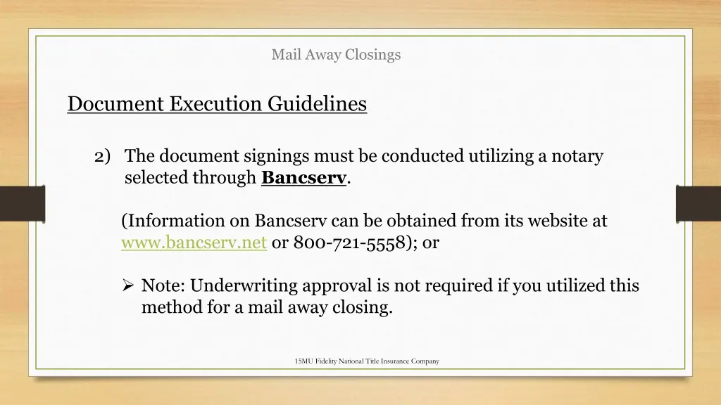mail away closings 4