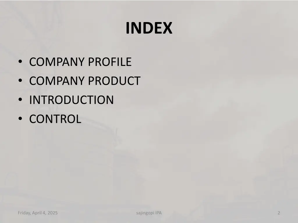 index