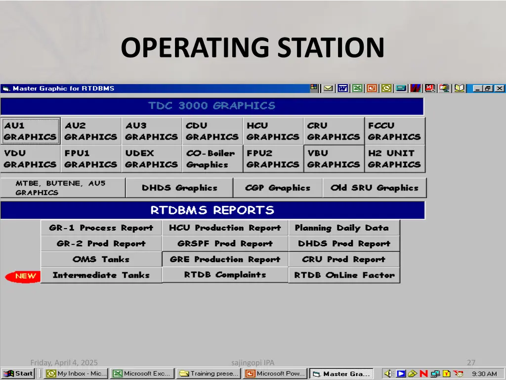 operating station