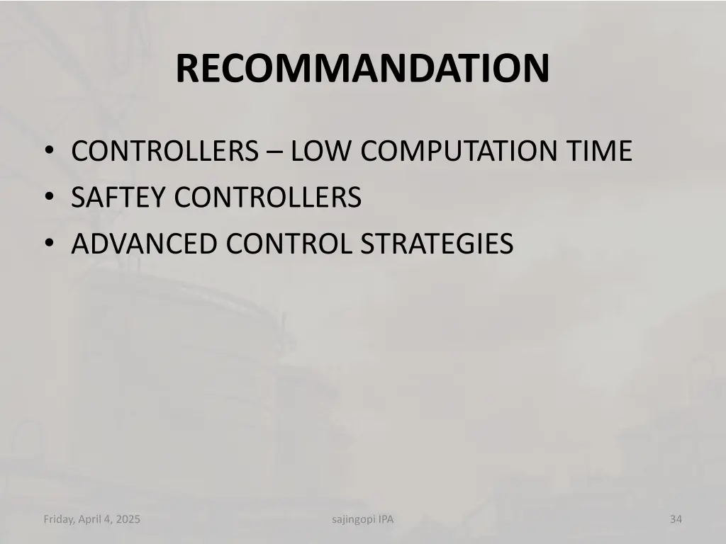 recommandation