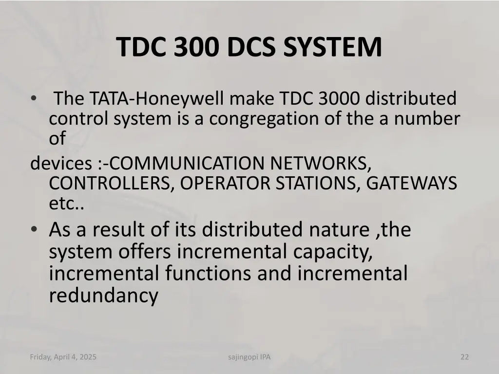 tdc 300 dcs system