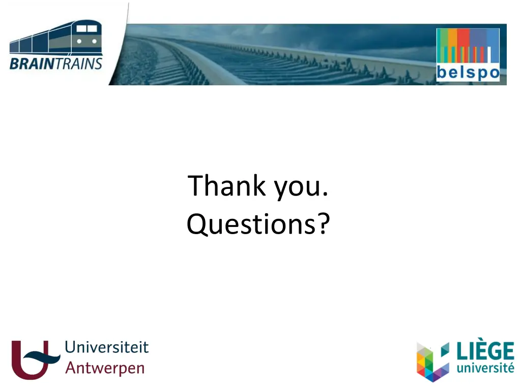 thank you questions