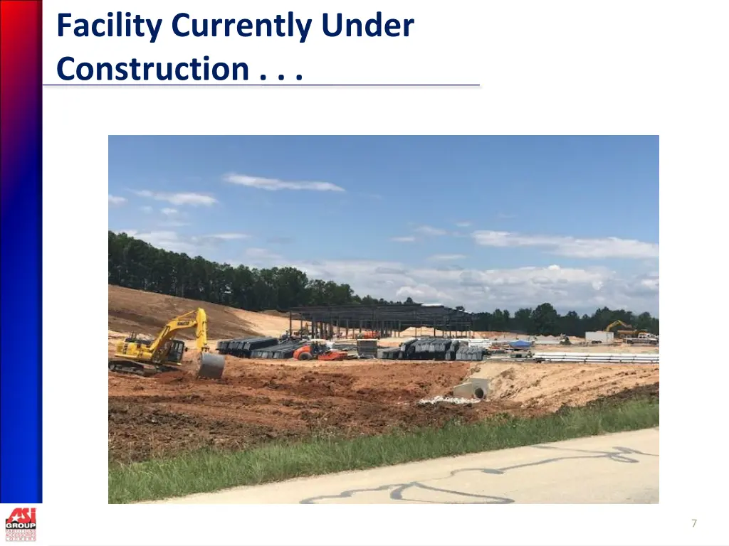 facility currently under construction