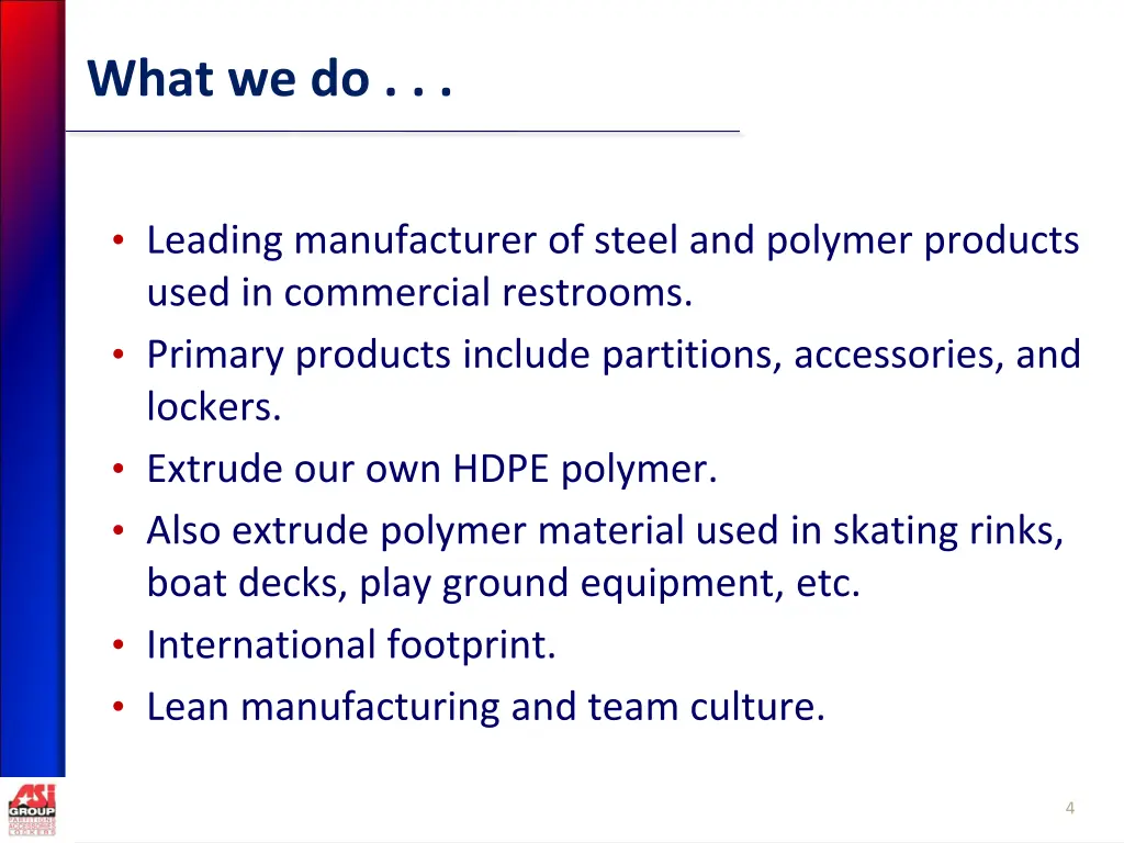 what we do