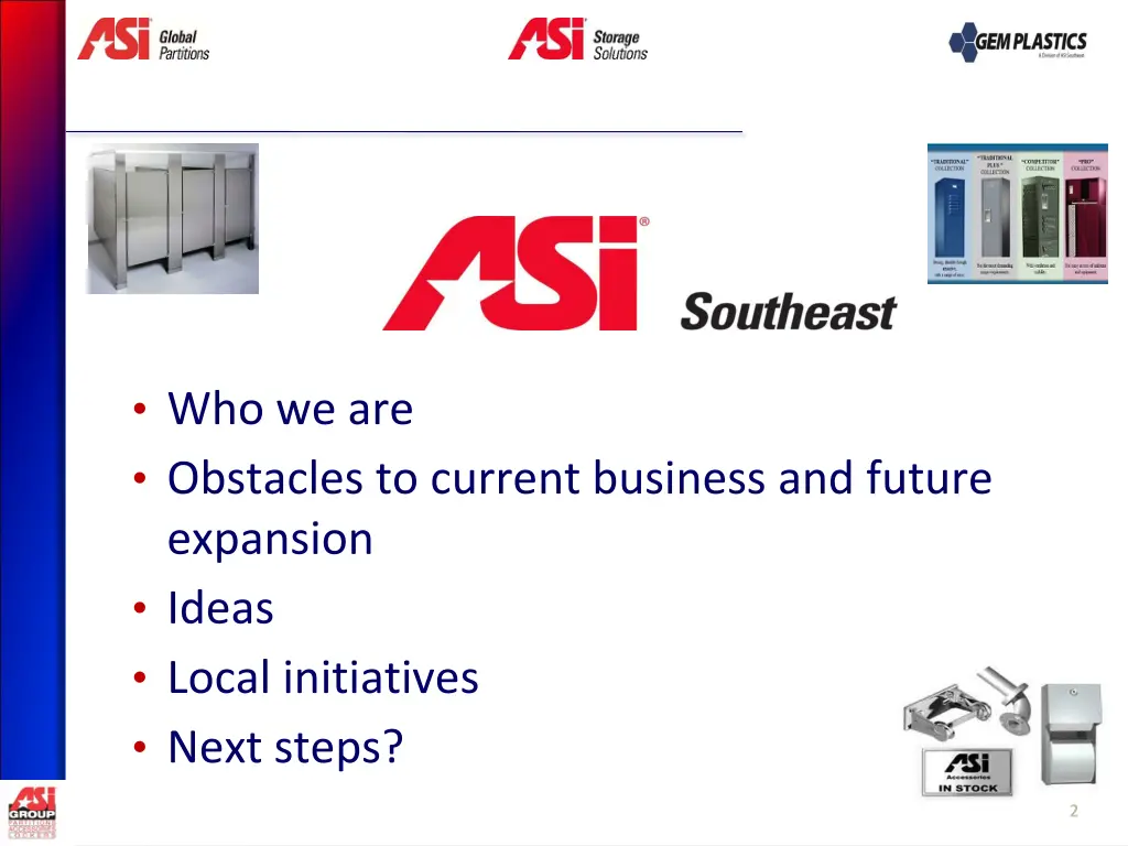 who we are obstacles to current business