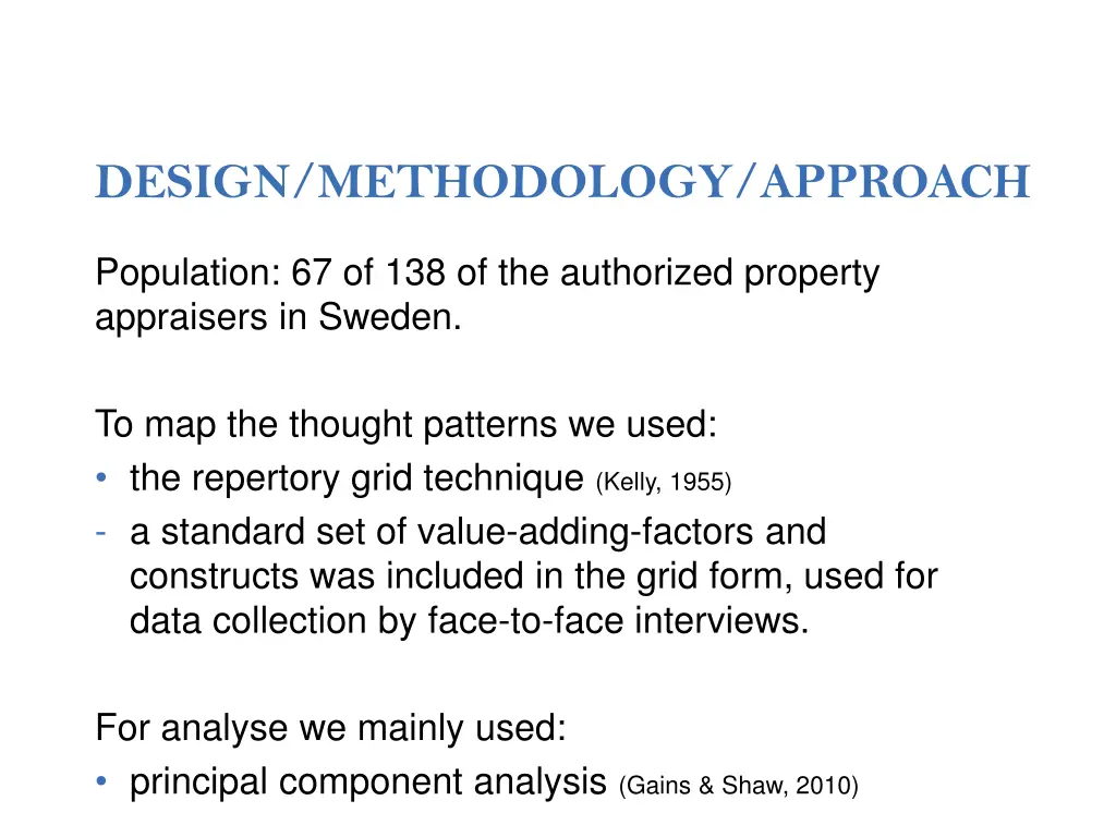 design methodology approach