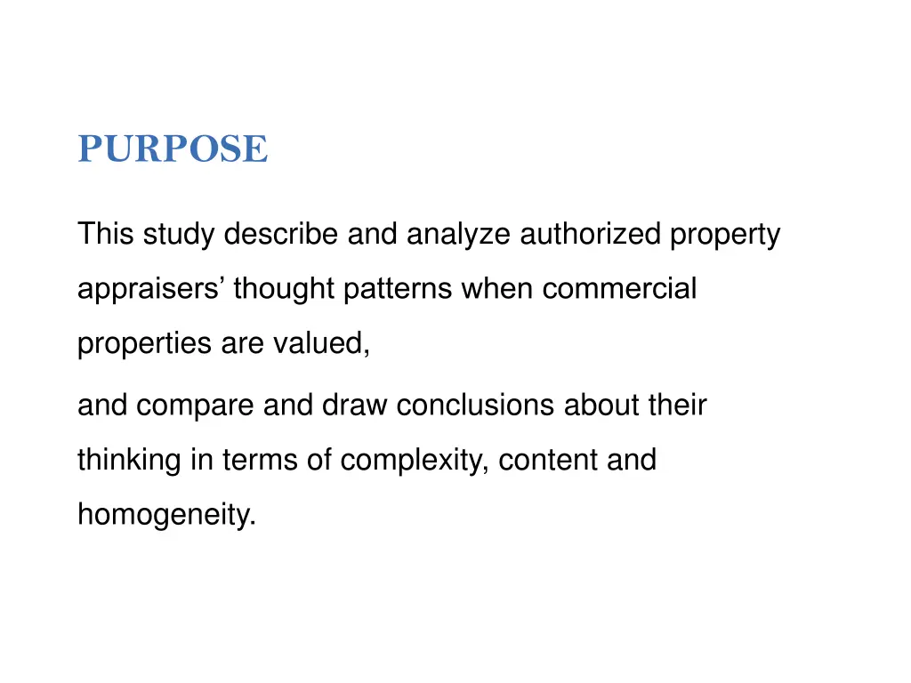 purpose