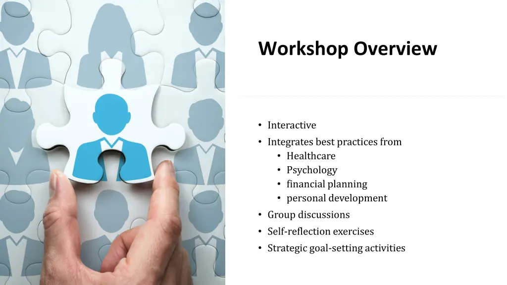 workshop overview