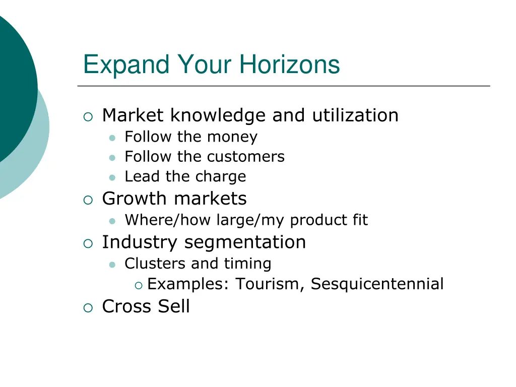 expand your horizons