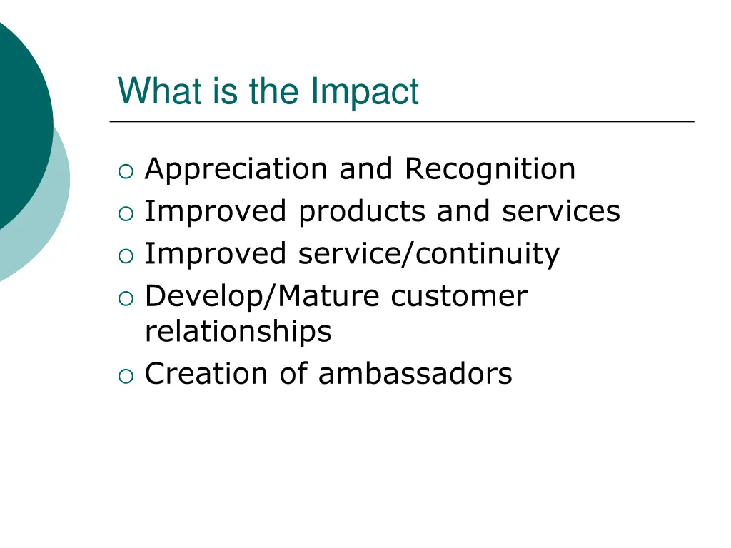 what is the impact