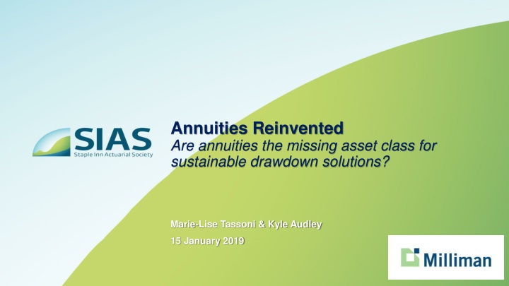 annuities reinvented are annuities the missing