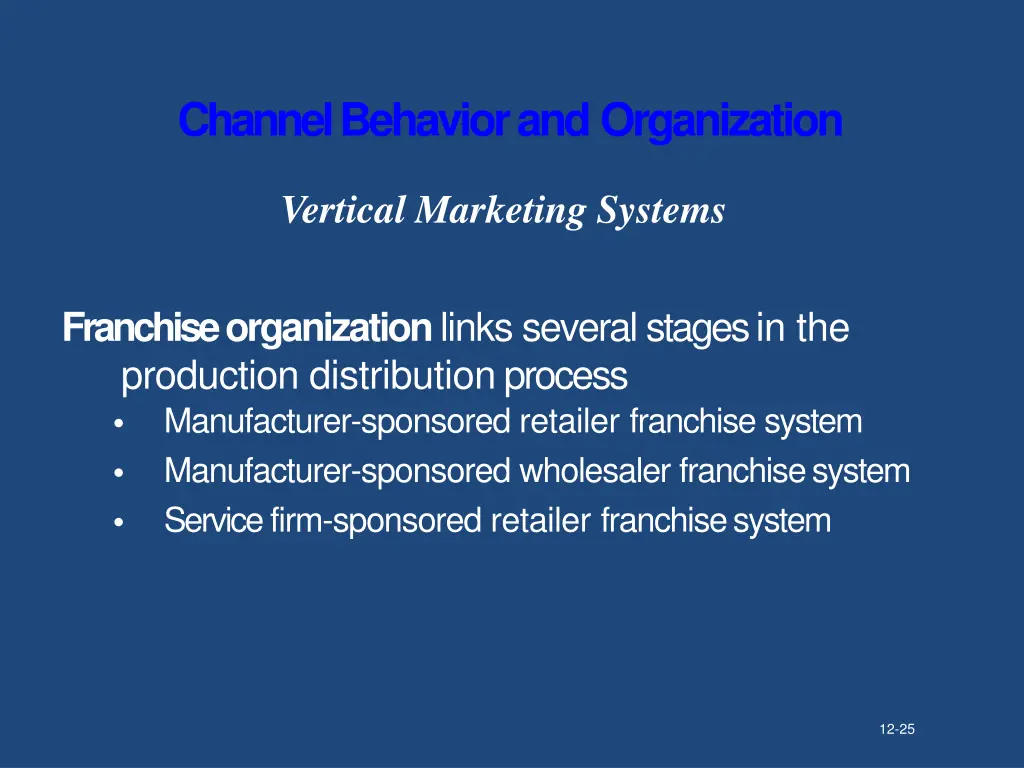 channel behavior andorganization 7