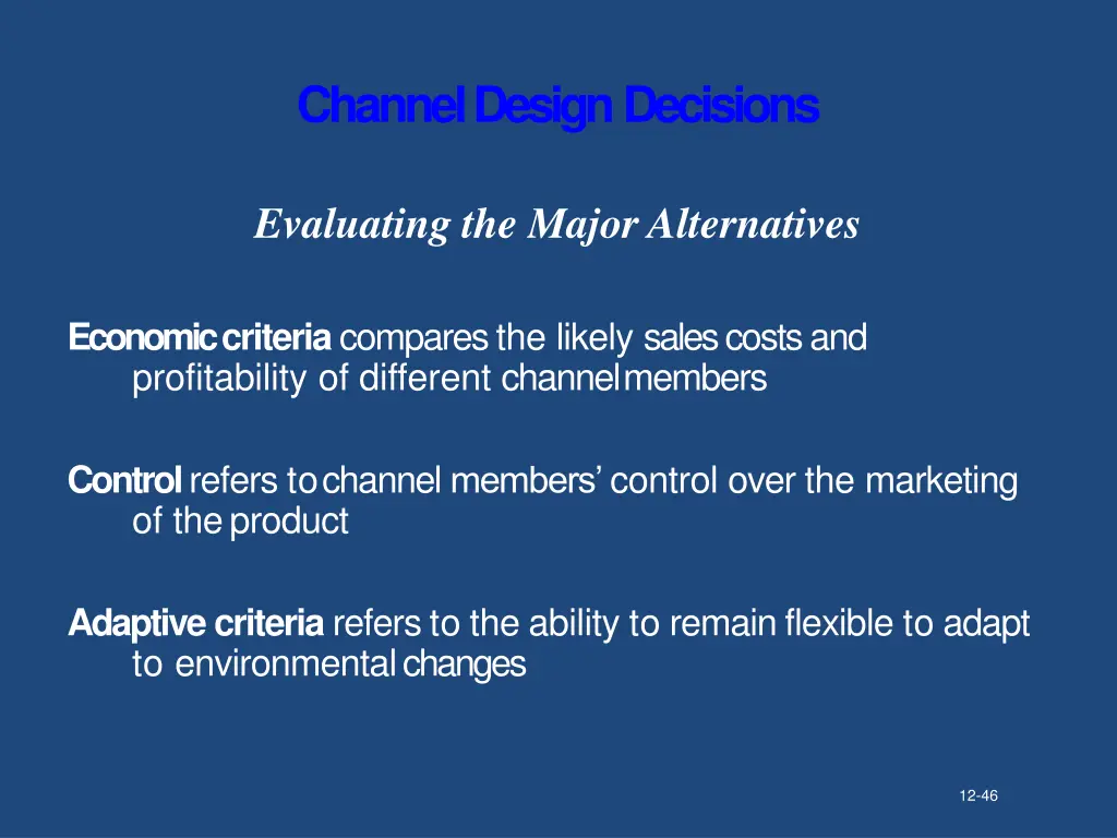 channel designdecisions 15