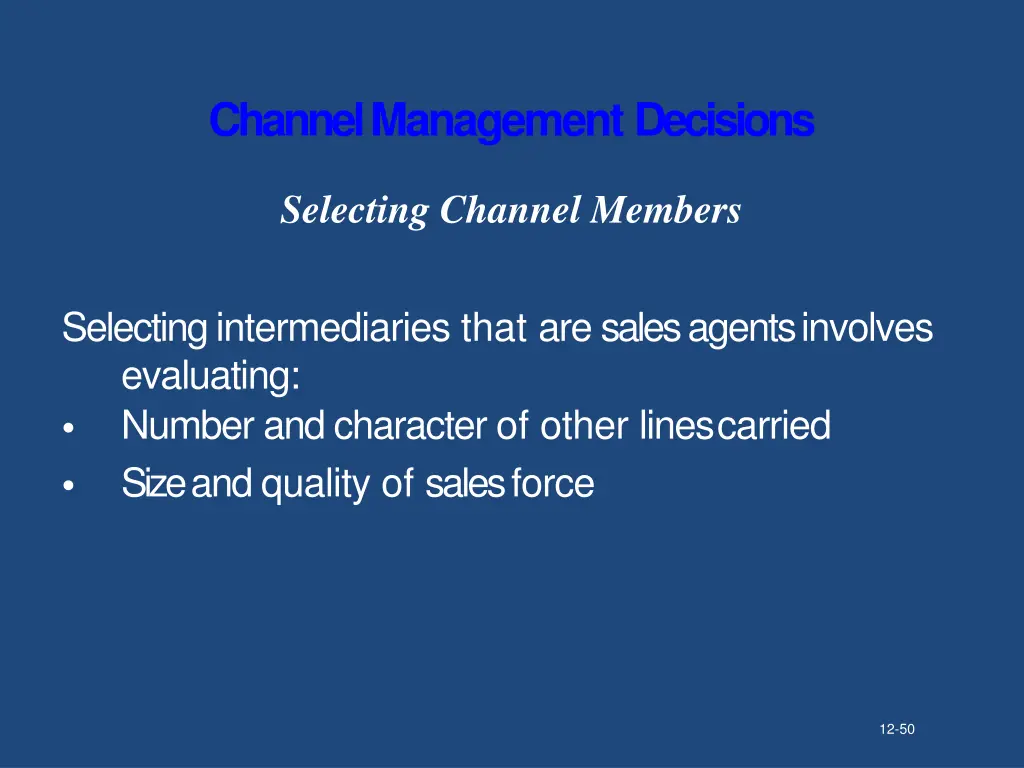 channel managementdecisions 2