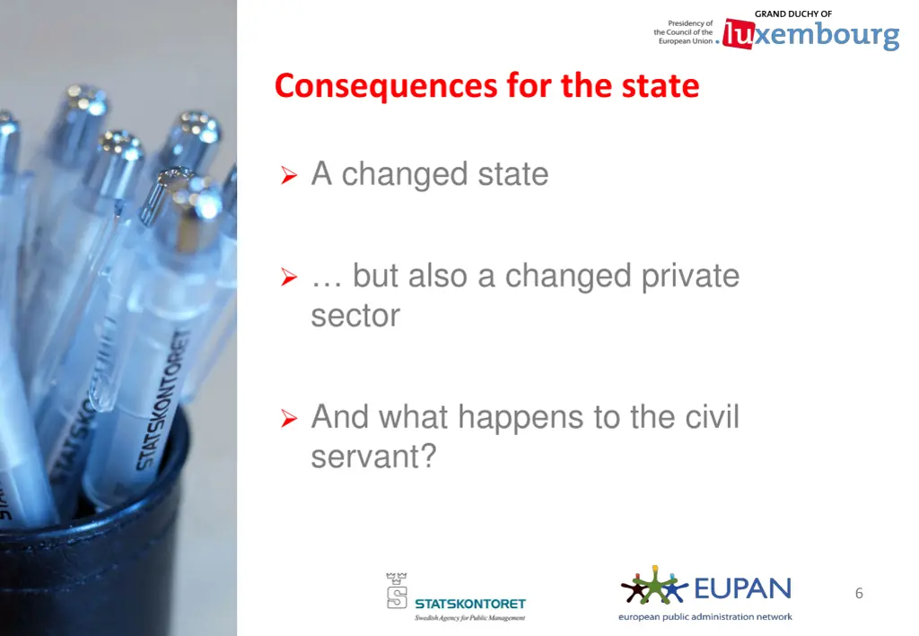 consequences for the state
