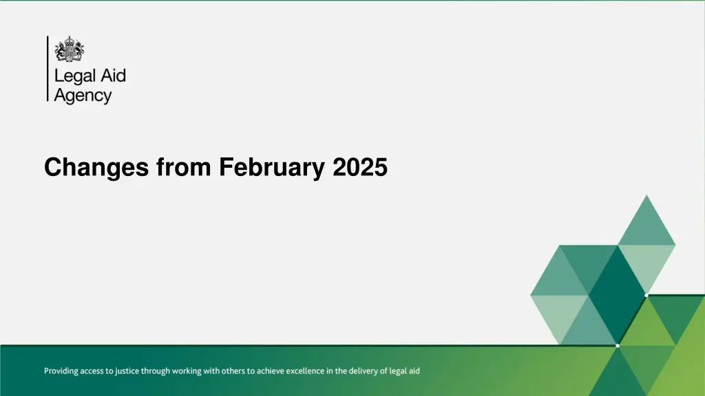 changes from february 2025