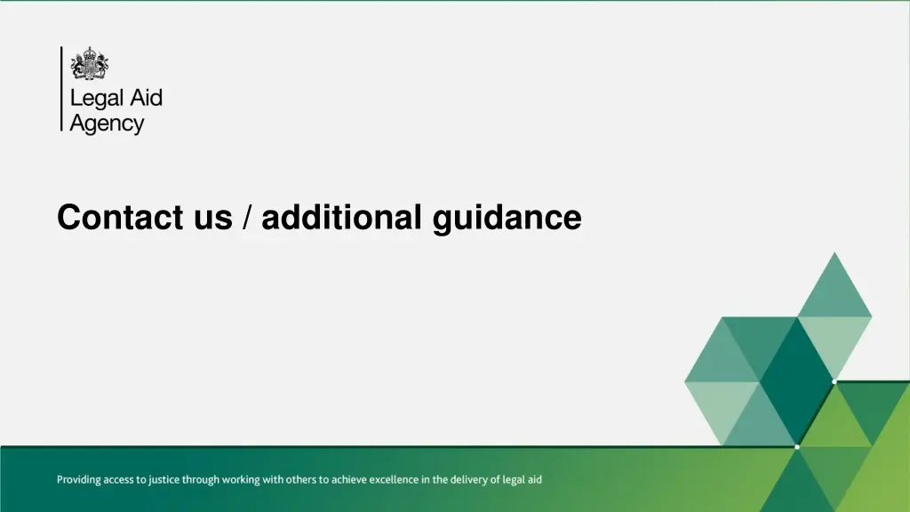 contact us additional guidance