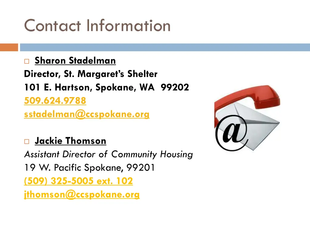 contact information