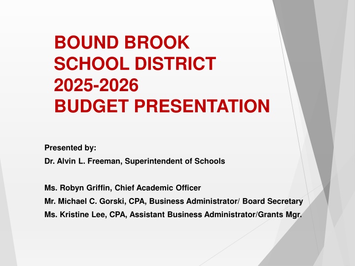 bound brook school district 2025 2026 budget