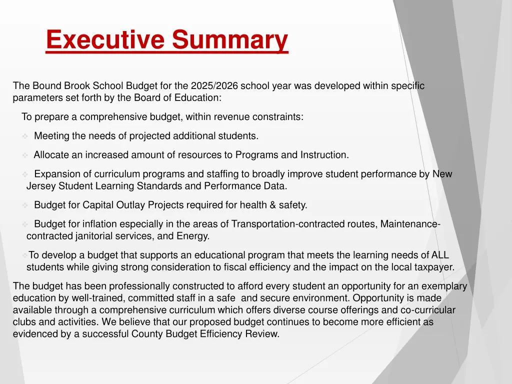 executive summary