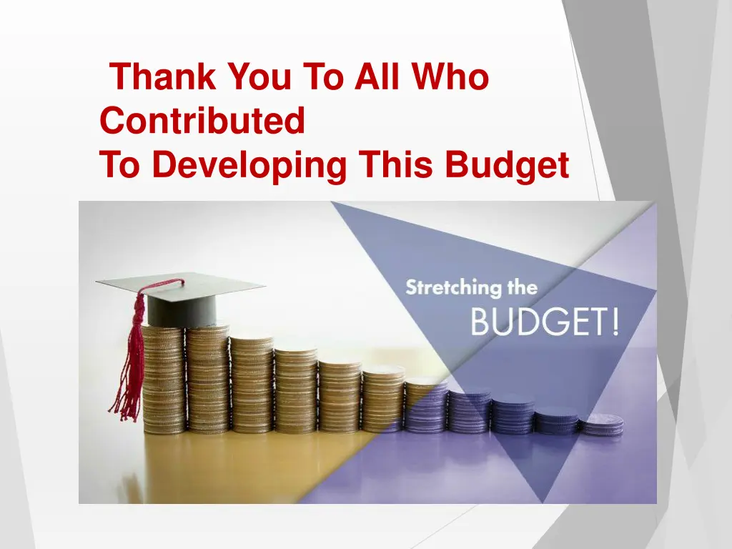 thank you to all who contributed to developing