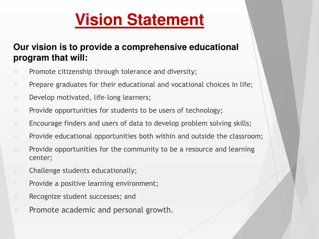 vision statement