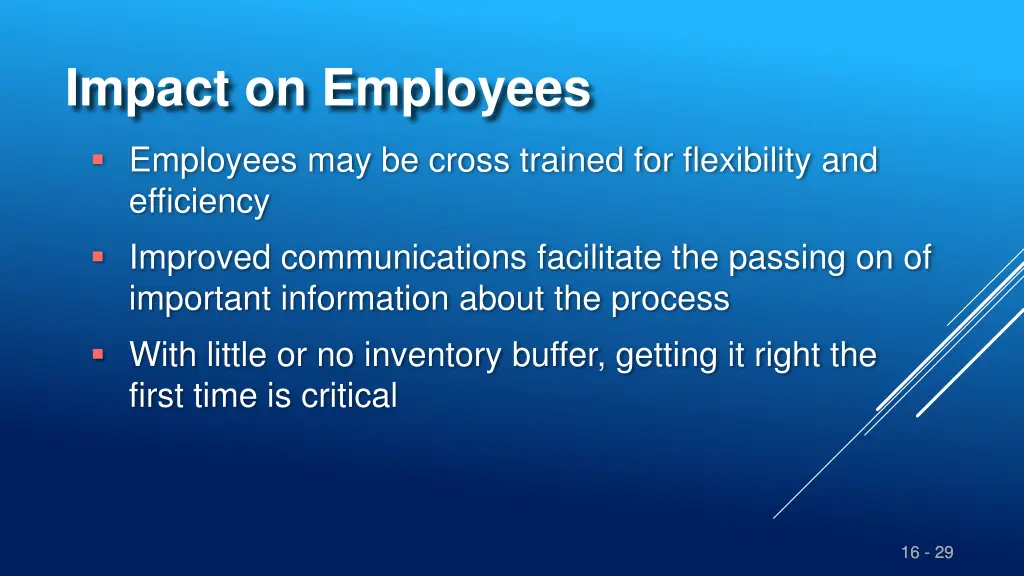 impact on employees