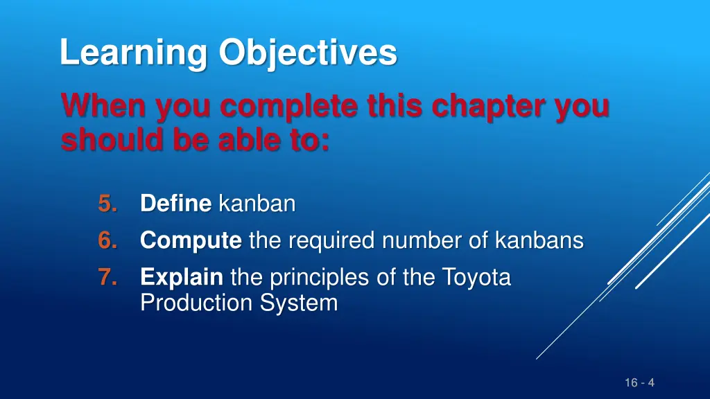 learning objectives 1