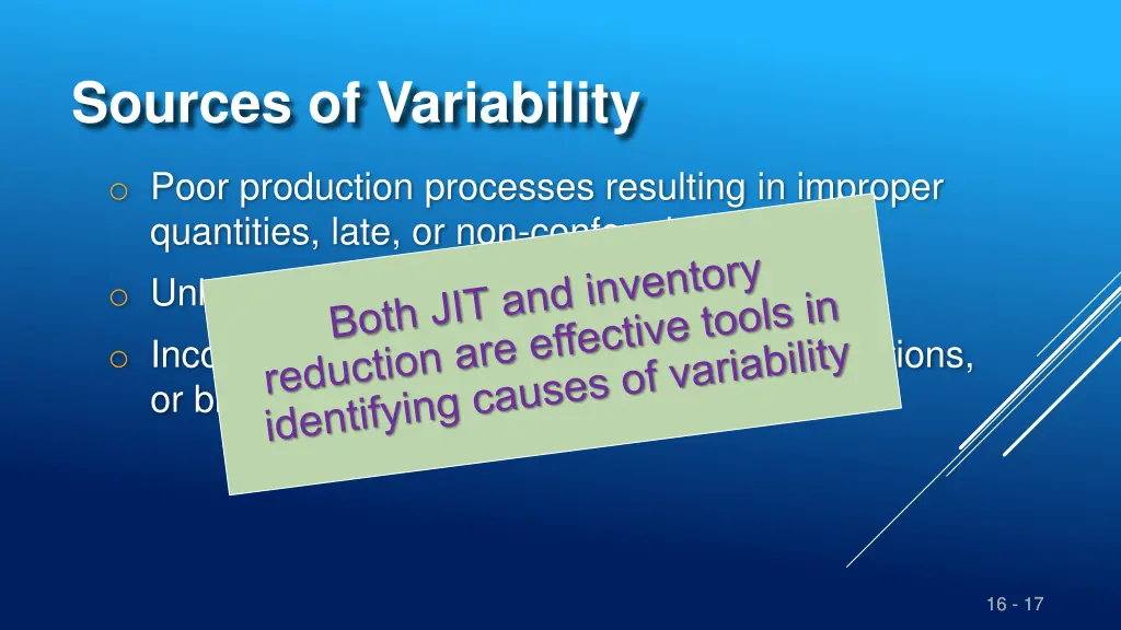 sources of variability 1