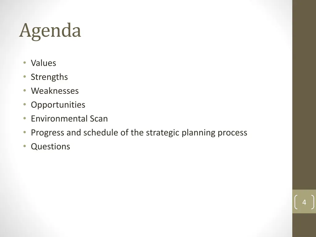 agenda 1