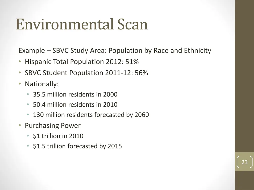 environmental scan