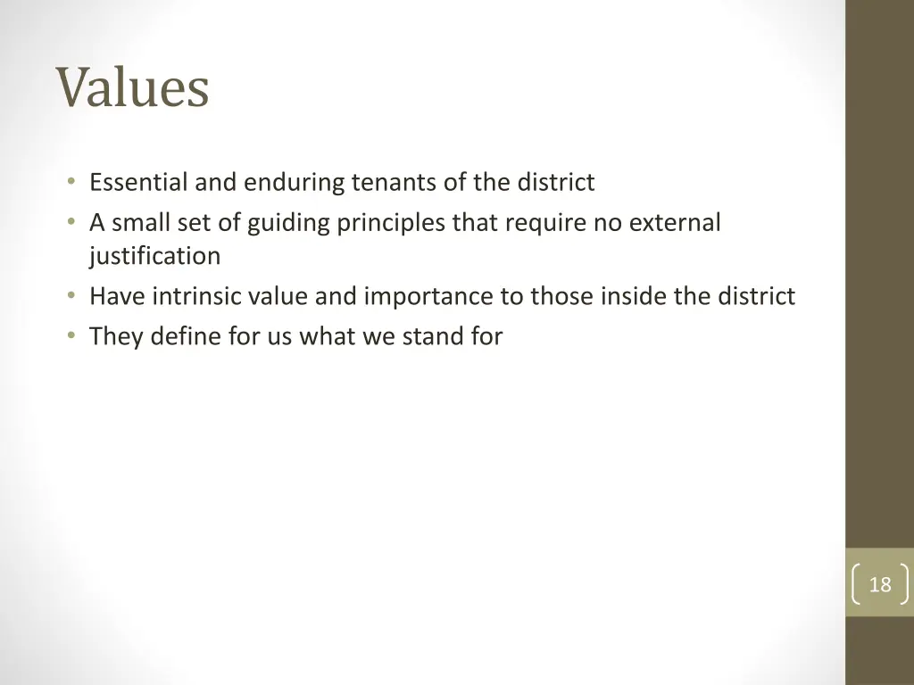 values