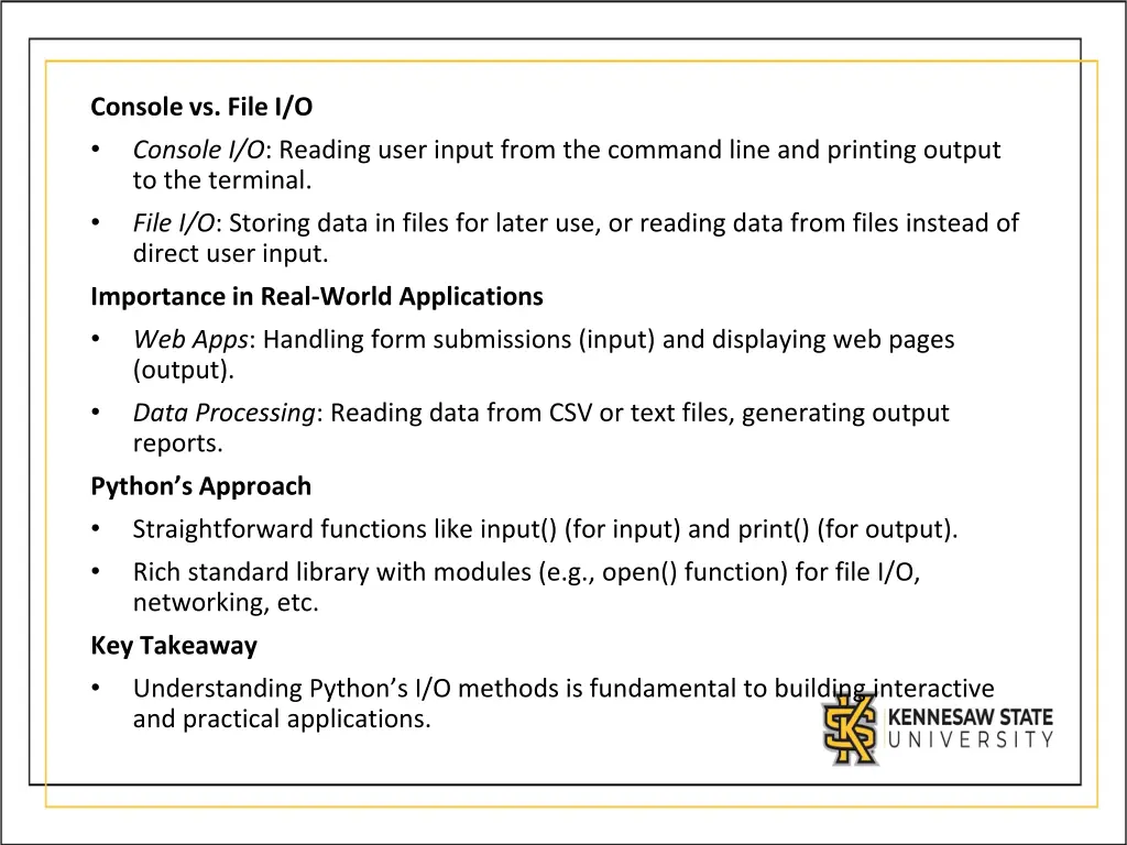 console vs file i o console i o reading user