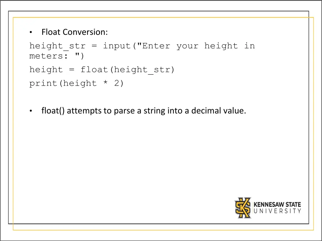 height str input enter your height in meters