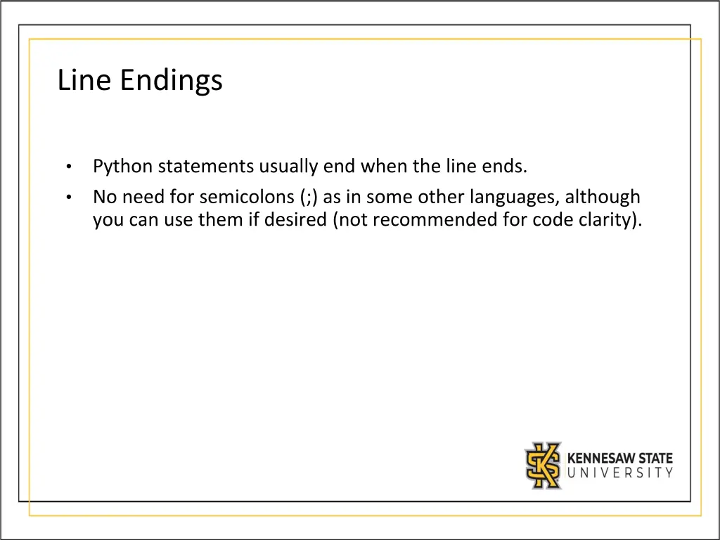line endings