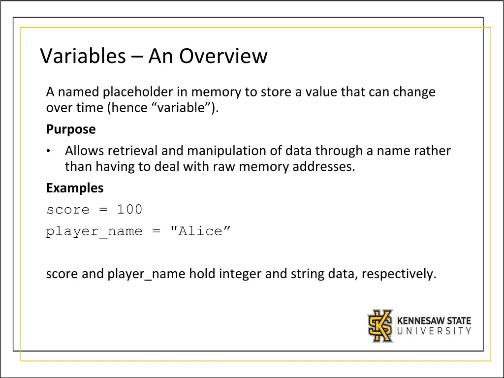 variables an overview
