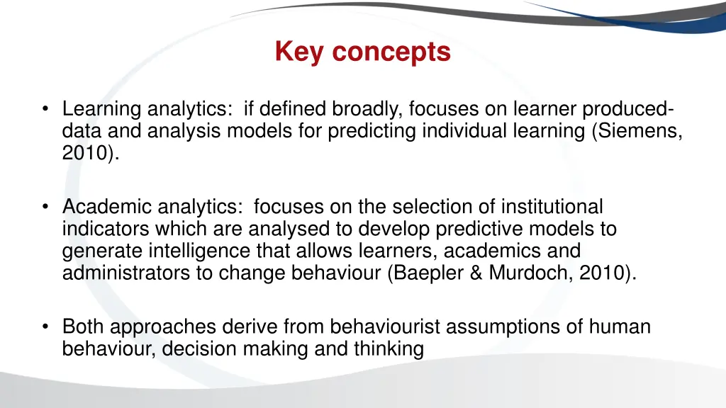 key concepts