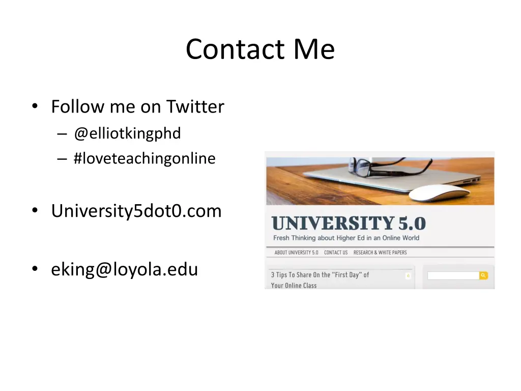 contact me