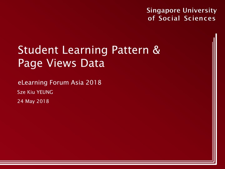 student learning pattern page views data